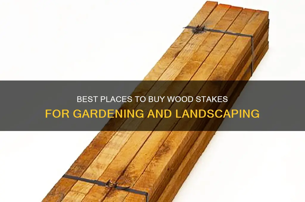 where to buy wood stakes