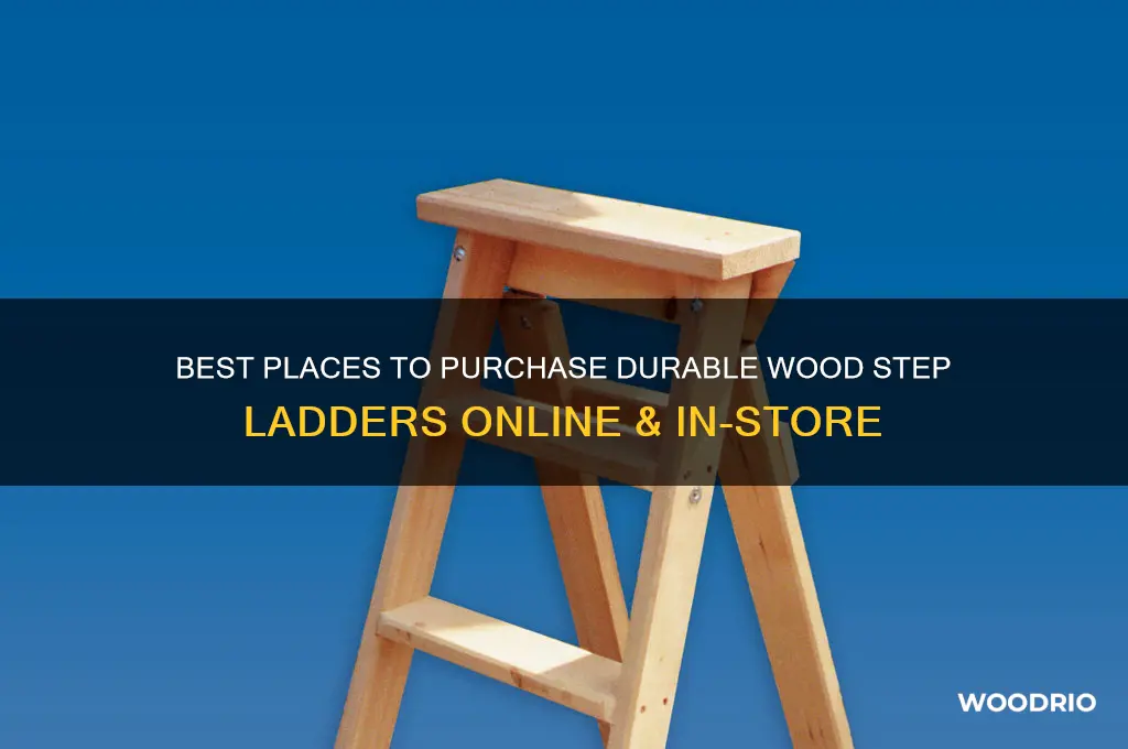 where to buy wood step ladders