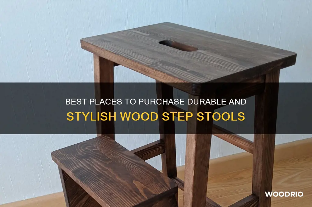 where to buy wood step stool