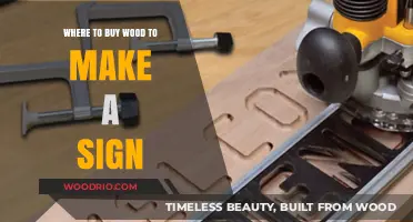 Best Places to Buy Wood for Crafting Custom Signs