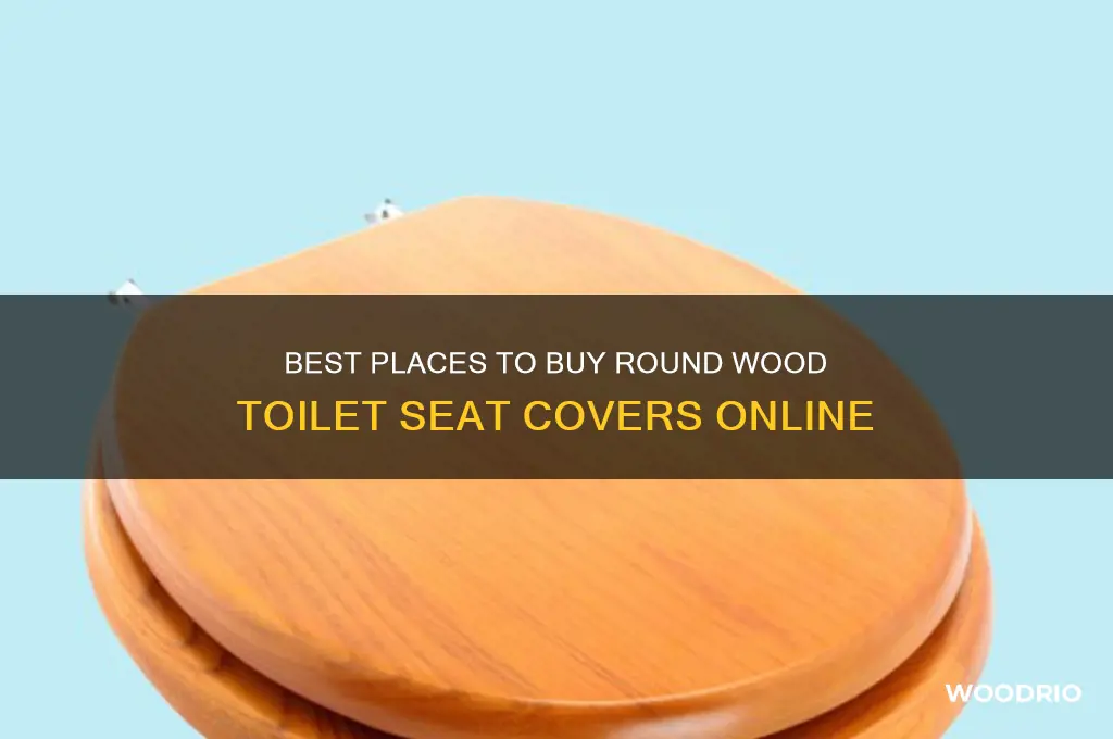 where to buy wood toilet bowl rounr sit cover