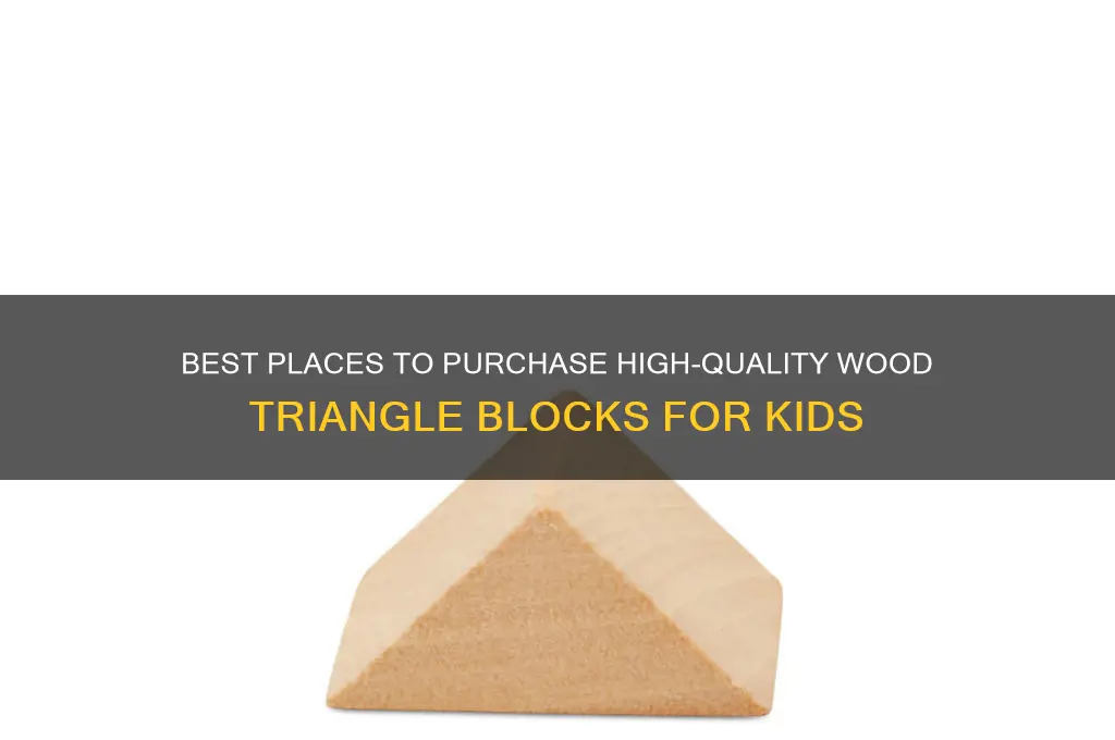 where to buy wood triangle blocks