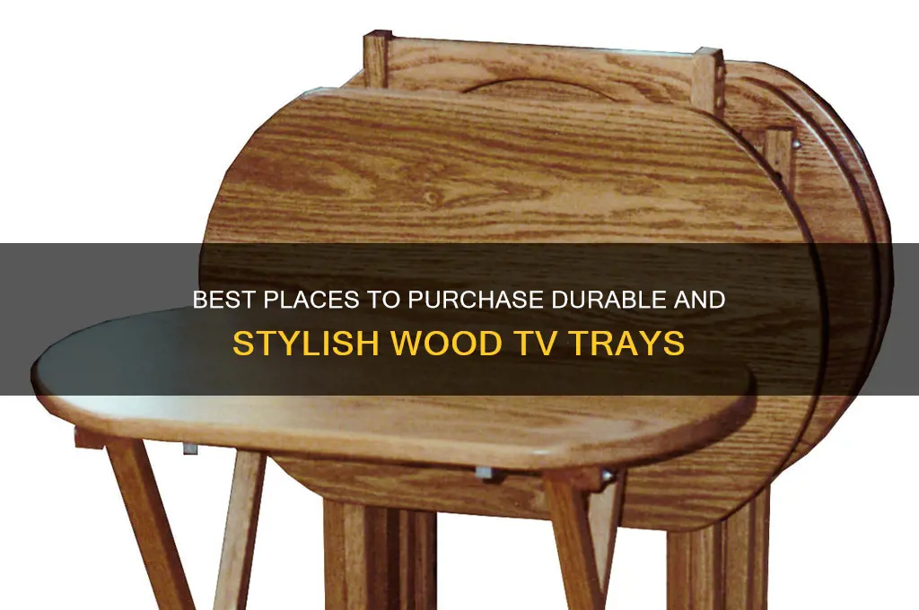 where to buy wood tv trays