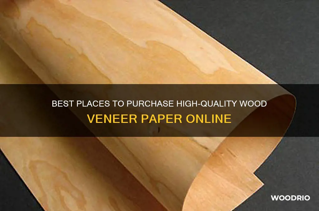 where to buy wood veneer paper