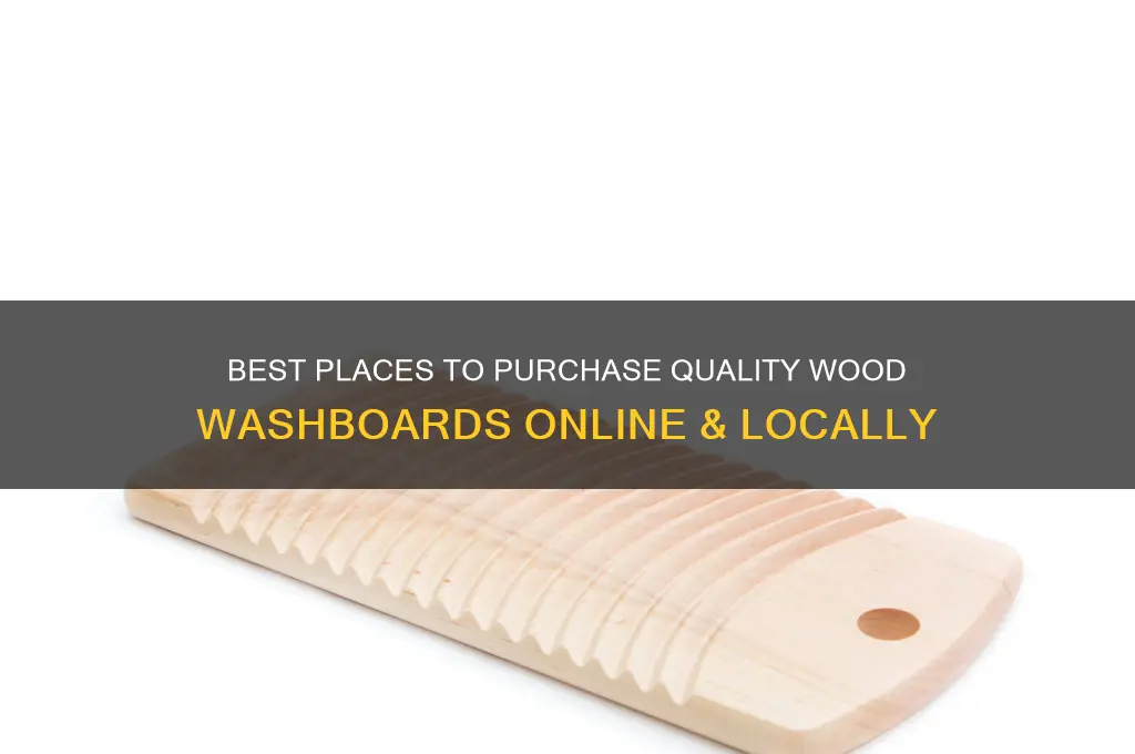 where to buy wood washboard
