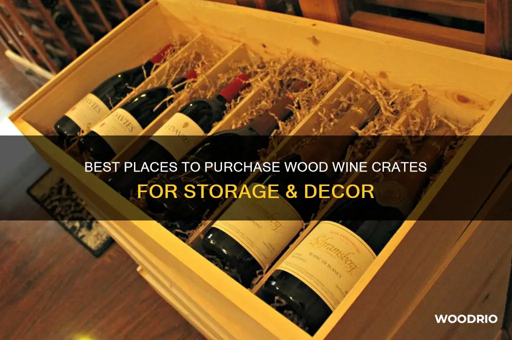 where to buy wood wine crate