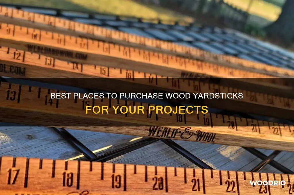 where to buy wood yardstick