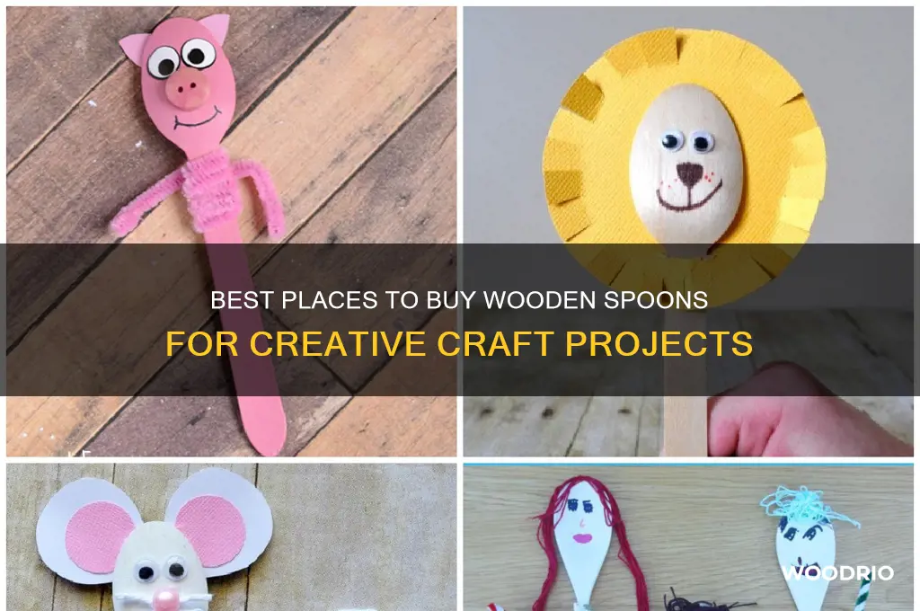 where to buy wooded spoons for crafts