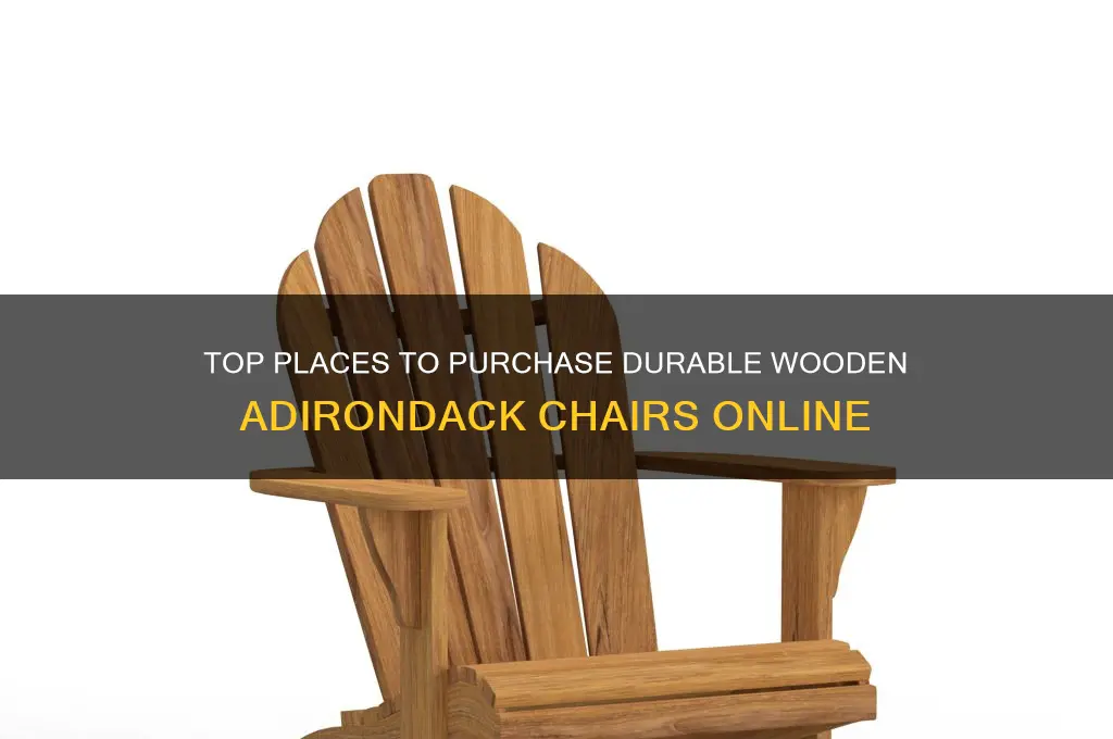 where to buy wooden adirondack chairs