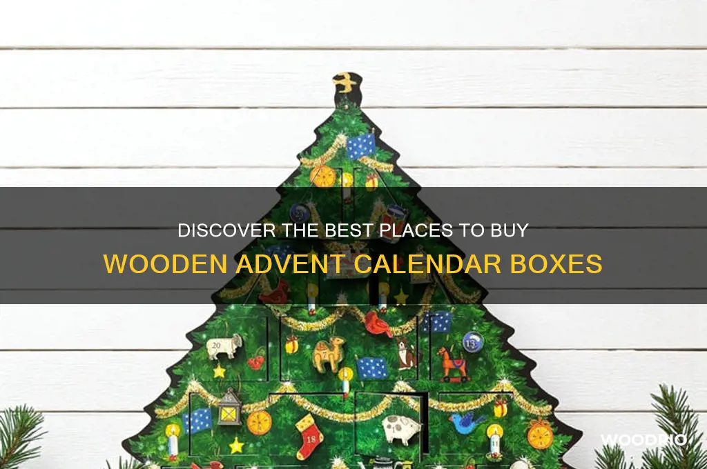 where to buy wooden advent calendar box