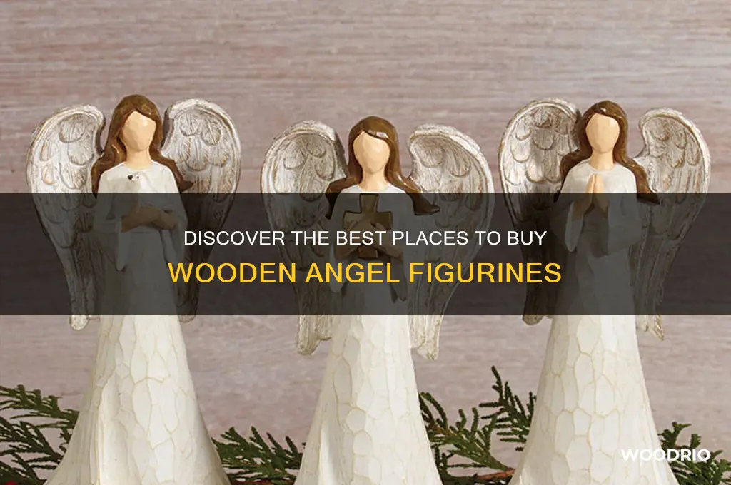 where to buy wooden angel figurines