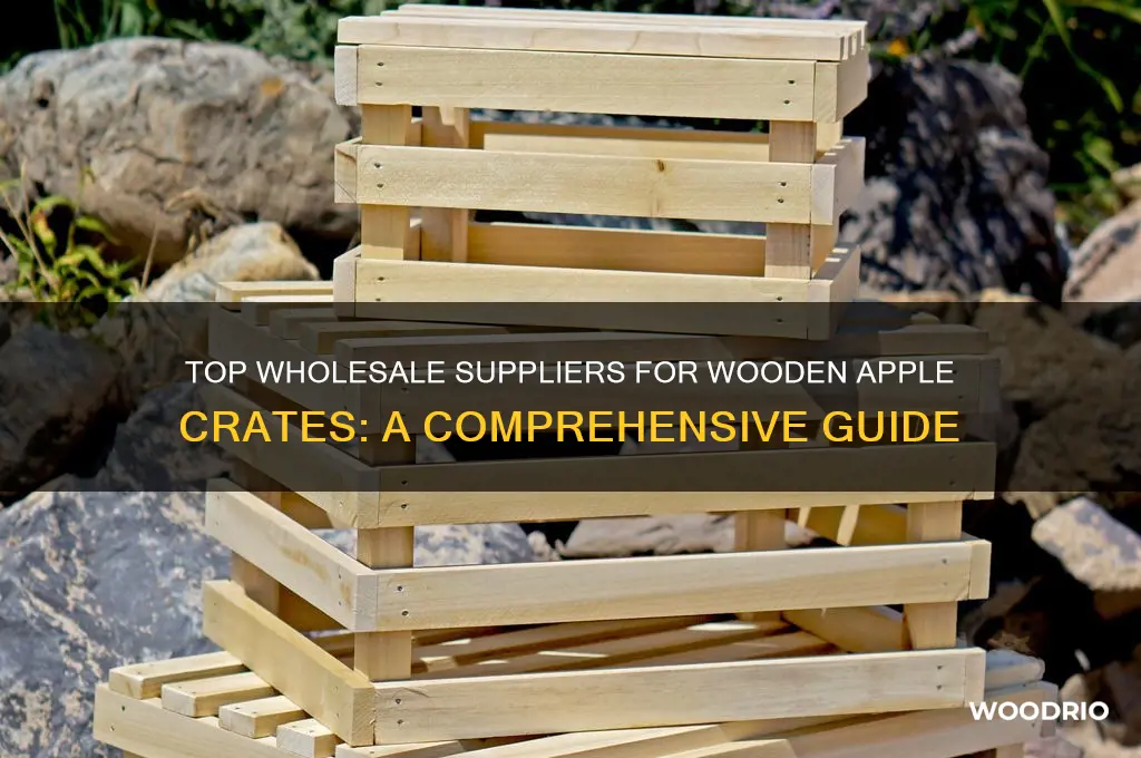 where to buy wooden apple crates wholesale