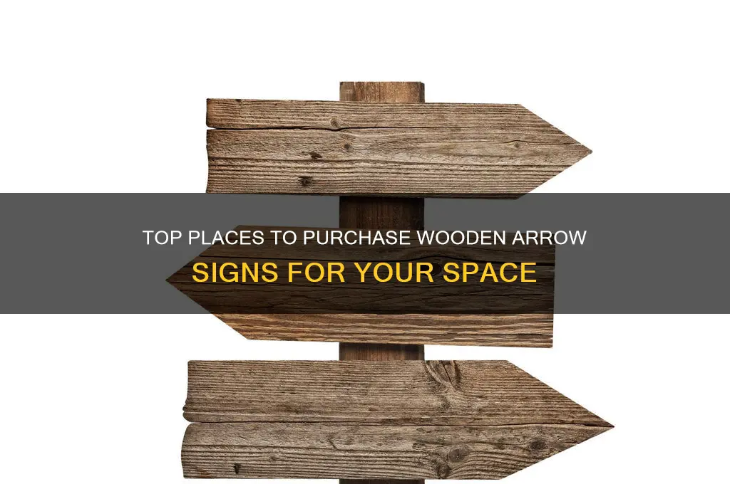 where to buy wooden arrow signs