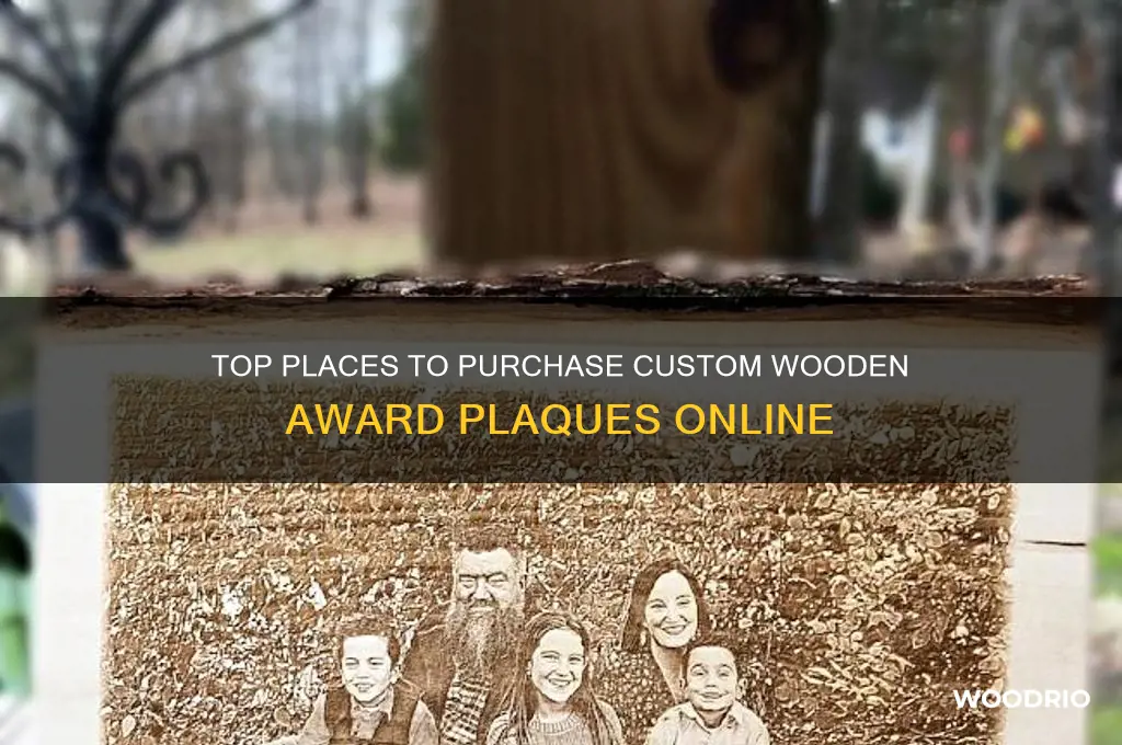 where to buy wooden award plaques
