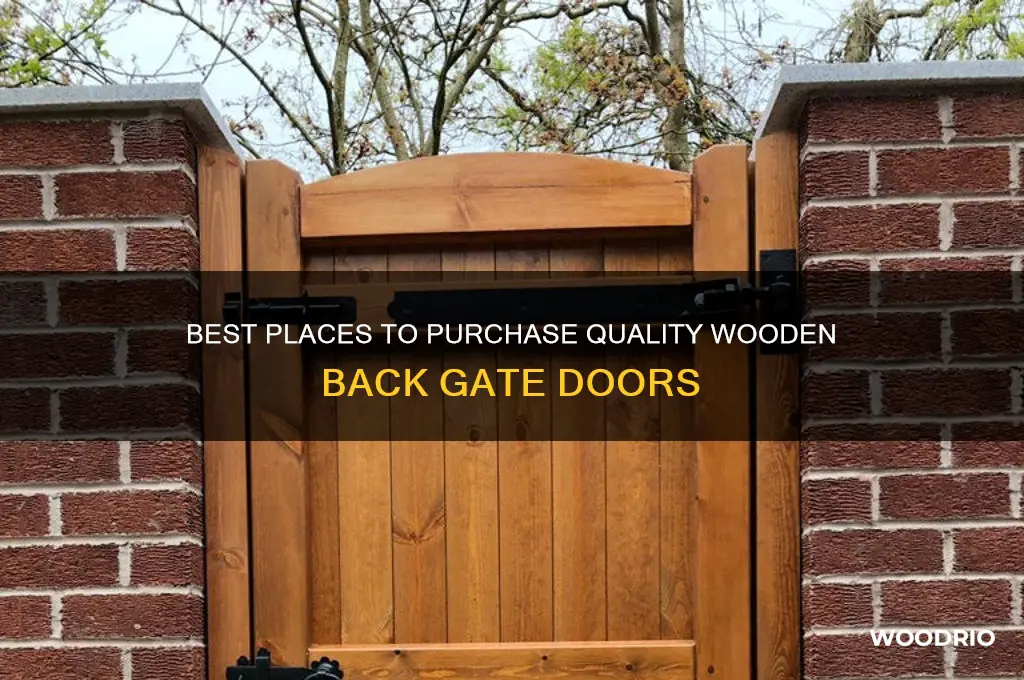 where to buy wooden back gate door