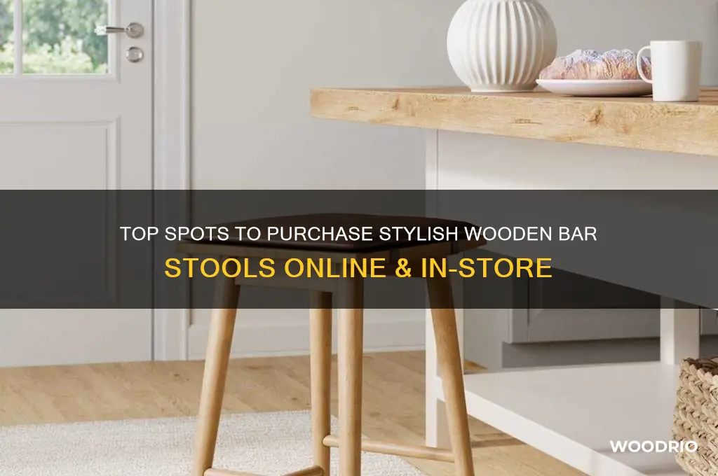 where to buy wooden bar stools