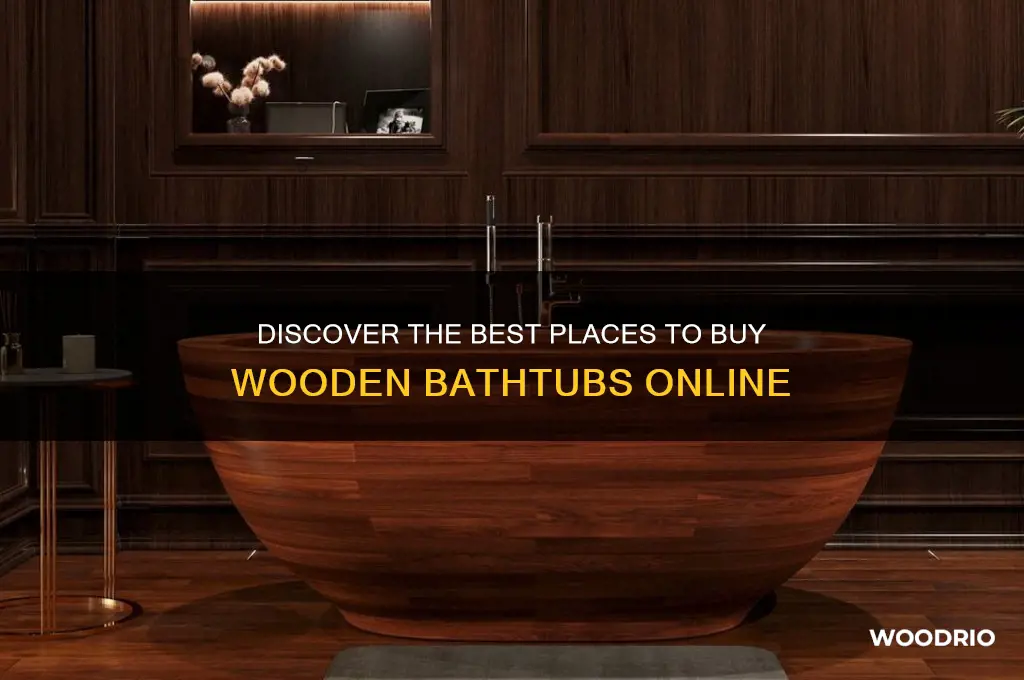 where to buy wooden bathtub