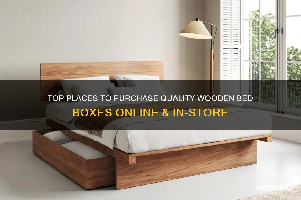 where to buy wooden bed box
