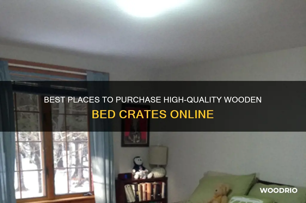 where to buy wooden bed crates