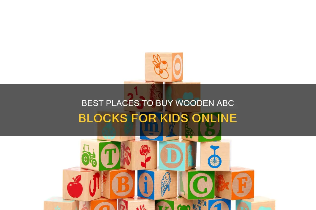 where to buy wooden blocks abc