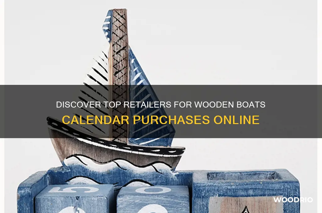 where to buy wooden boats calendar