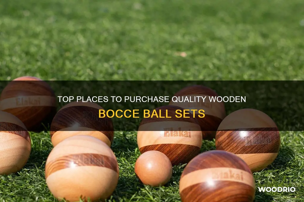 where to buy wooden bocce ball set