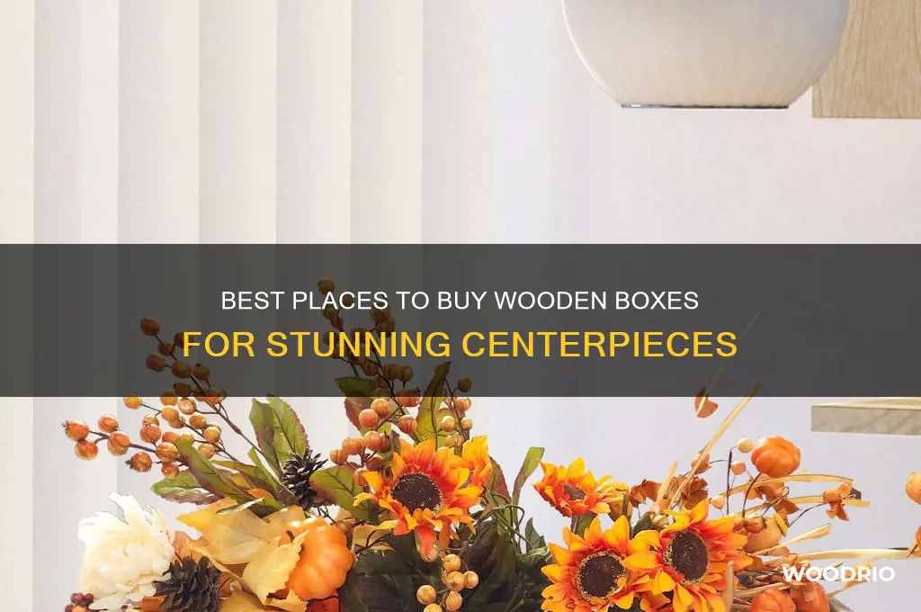 where to buy wooden boxes for centerpieces