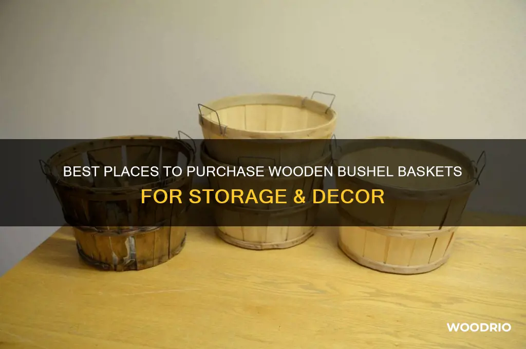 where to buy wooden bushel baskets