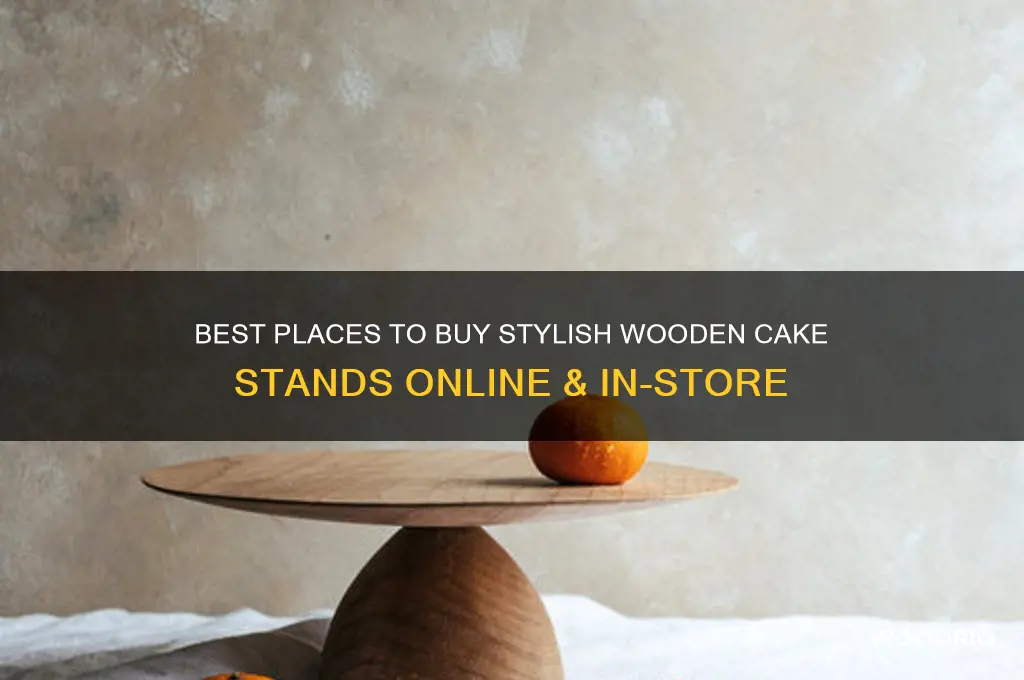 where to buy wooden cake stand