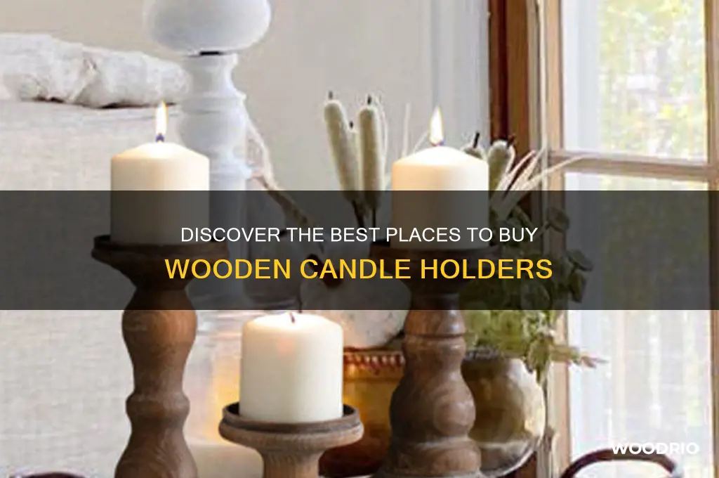 where to buy wooden candle holders