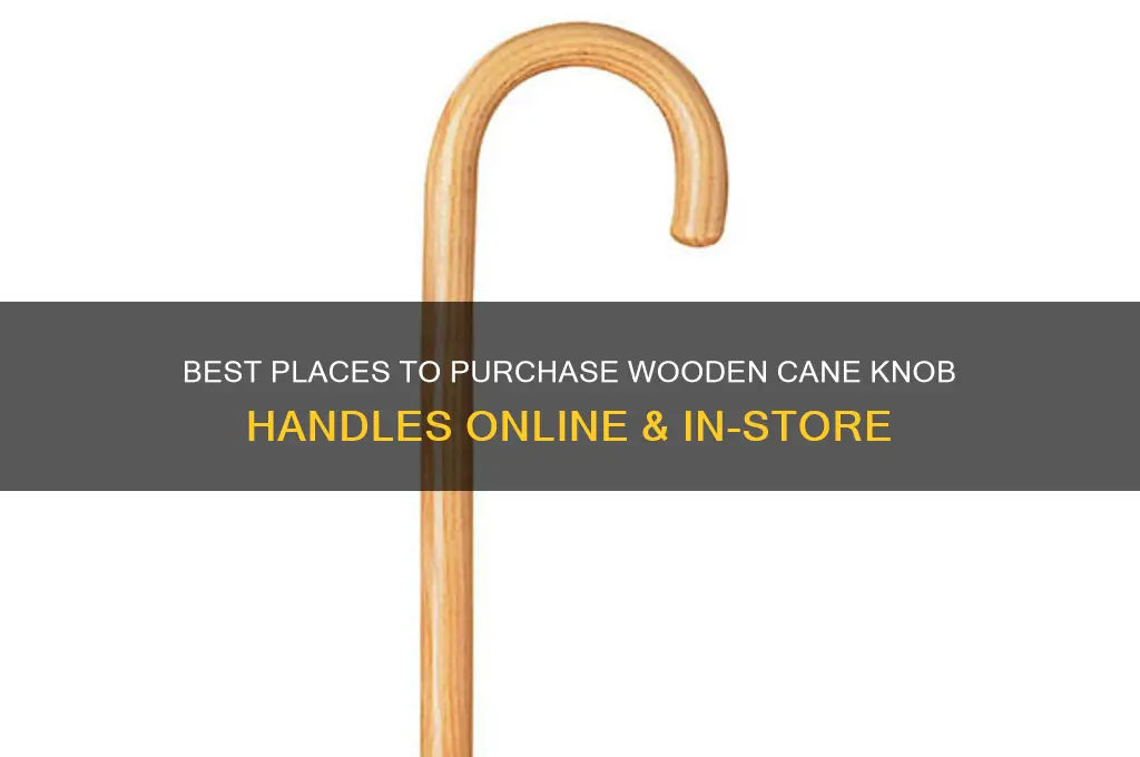 where to buy wooden cane knob handle