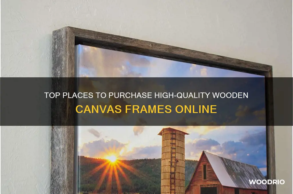 where to buy wooden canvas frames