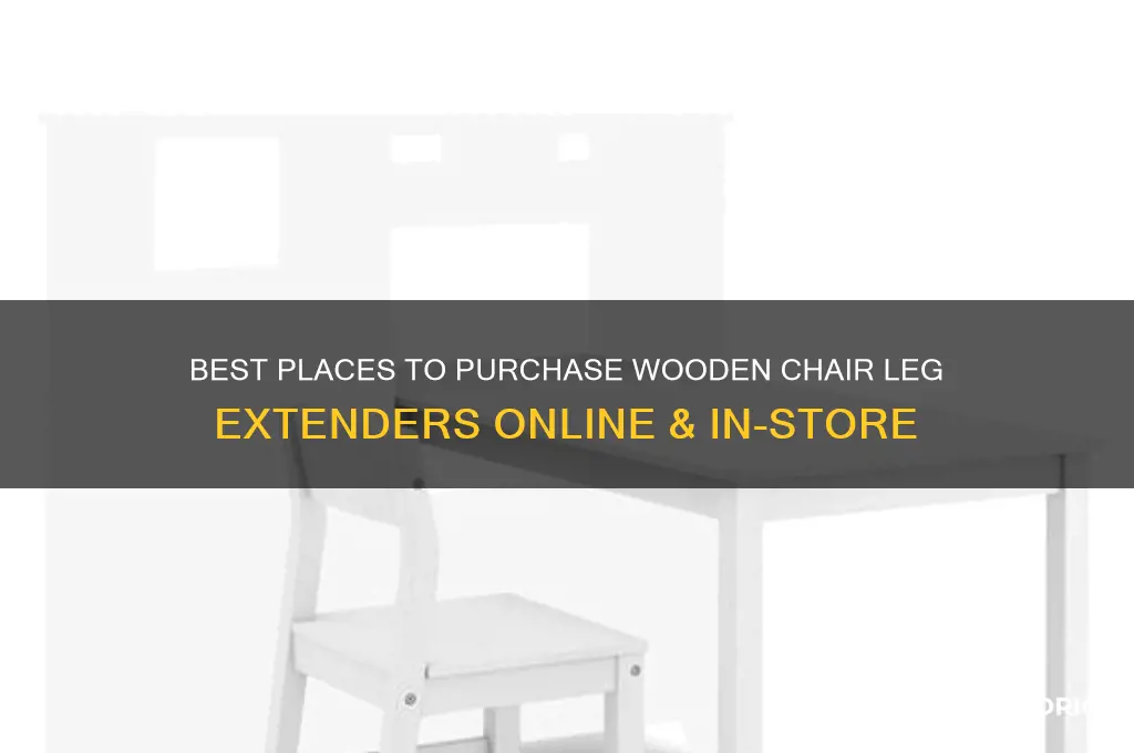 where to buy wooden chair leg extenders