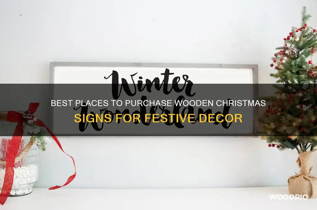 where to buy wooden christmas signs