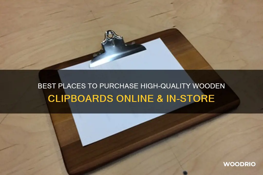 where to buy wooden clipboards