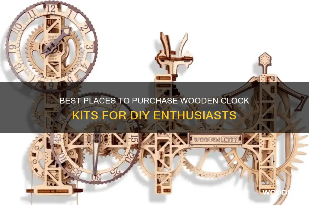 where to buy wooden clock kits