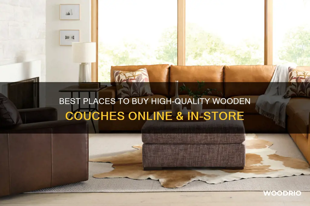 where to buy wooden couch