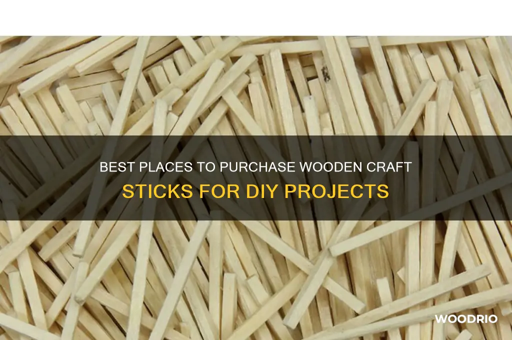 where to buy wooden craft sticks
