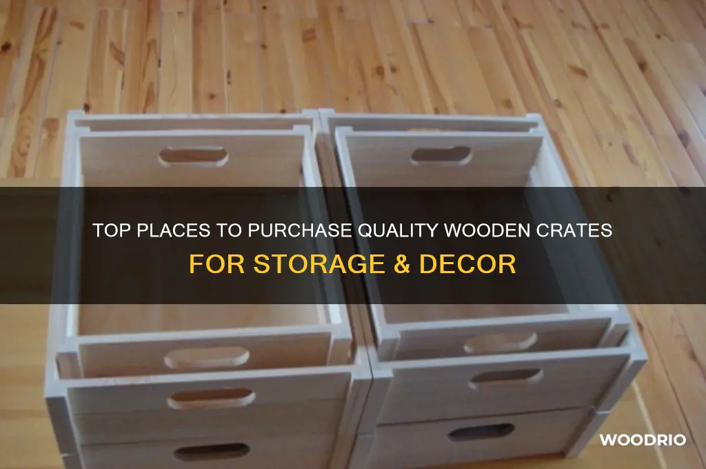 where to buy wooden crates