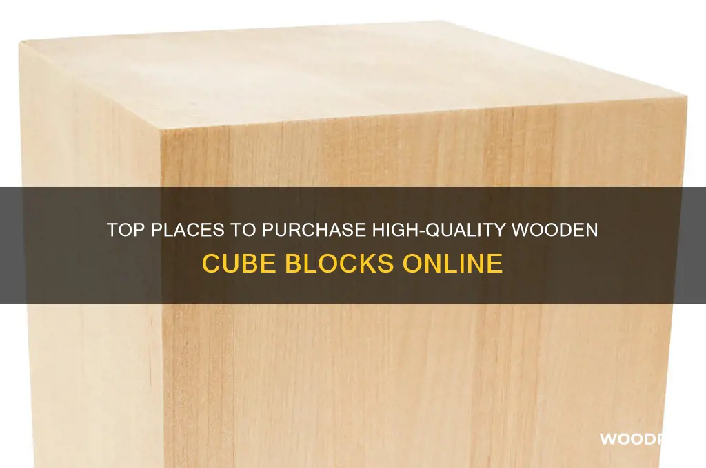 where to buy wooden cube blocks