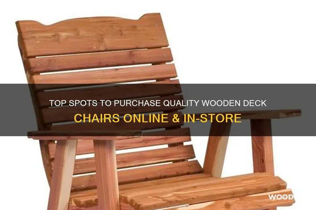 where to buy wooden deck chairs