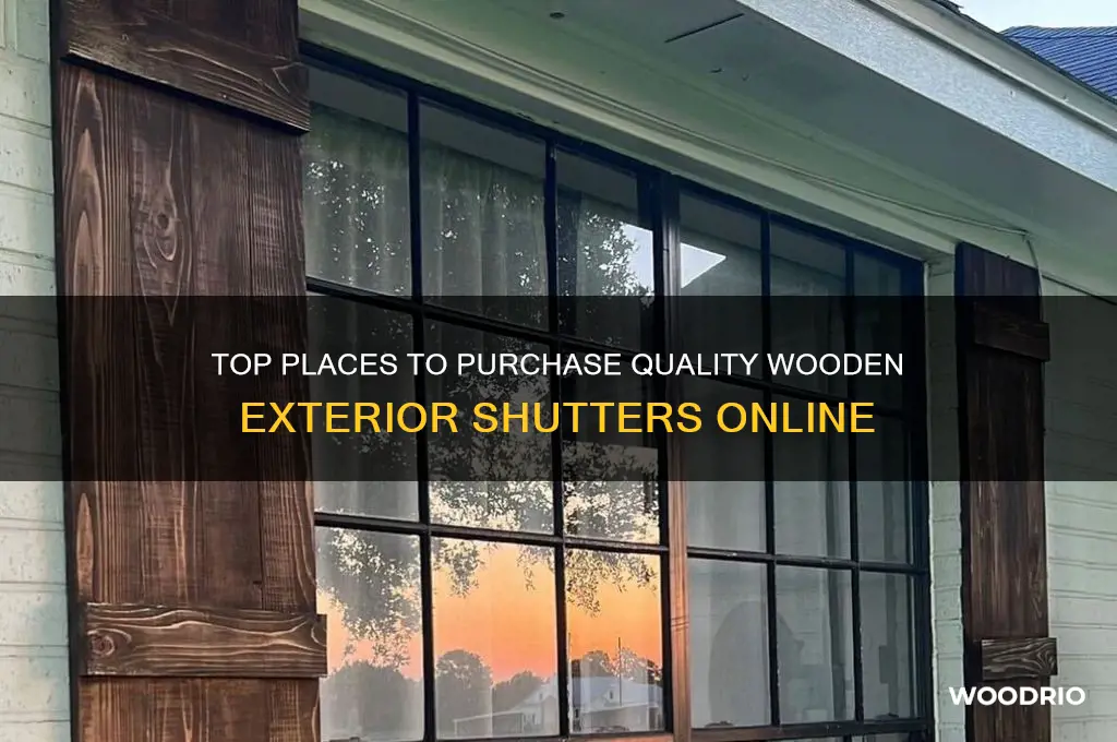 where to buy wooden exterior shutters
