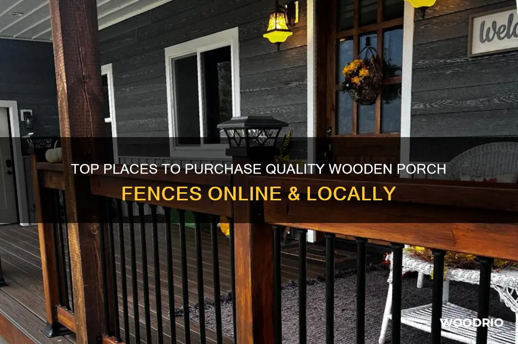 where to buy wooden fence for porch