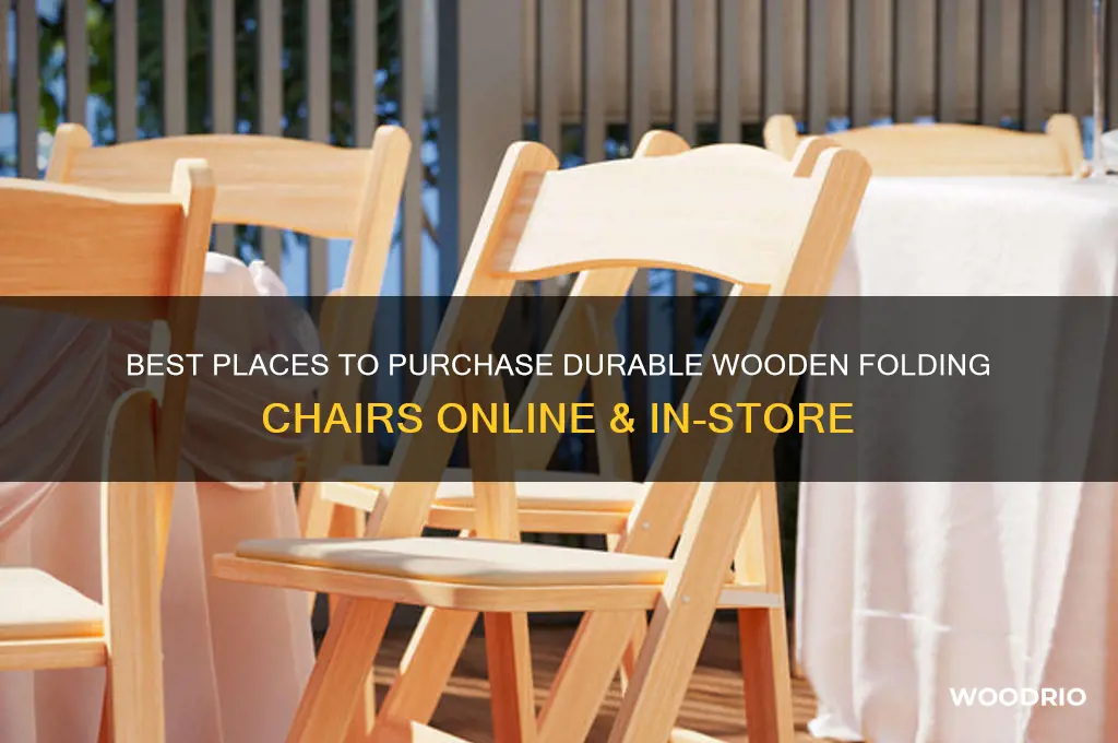 where to buy wooden folding chairs