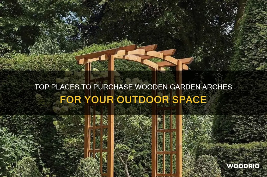where to buy wooden garden arches