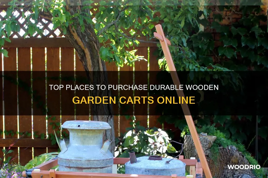 where to buy wooden garden cart