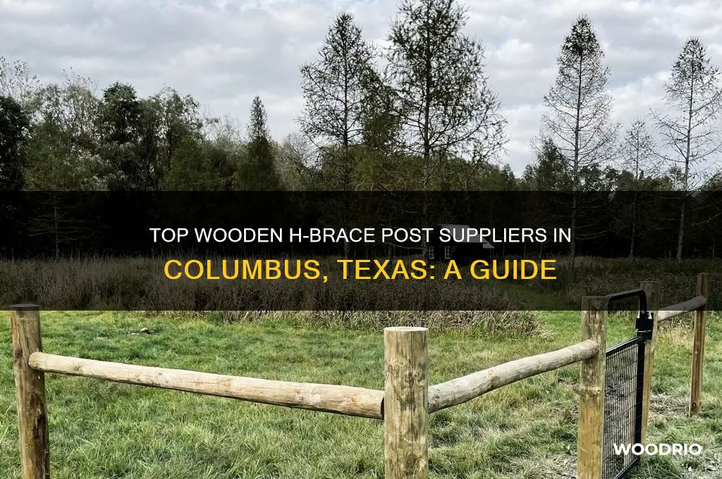 where to buy wooden h brace post columbus texas