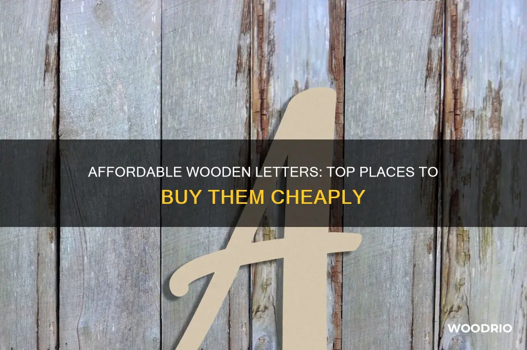 where to buy wooden letters cheap