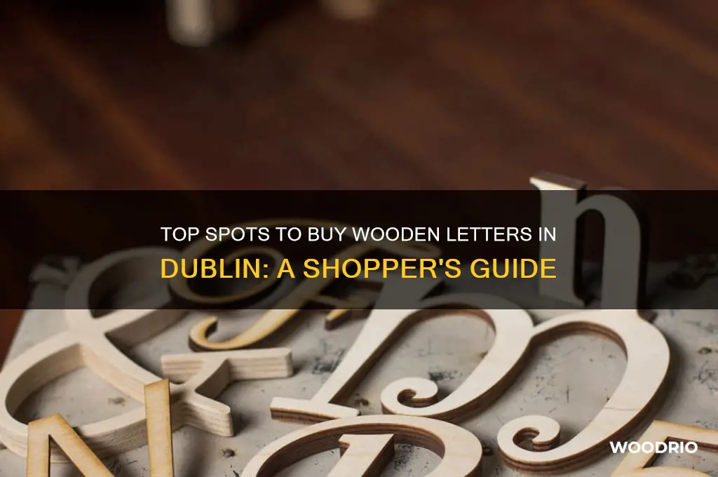 where to buy wooden letters dublin