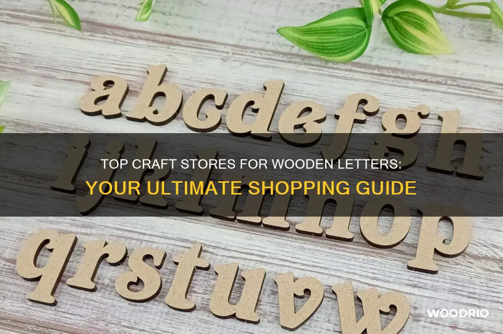 where to buy wooden letters for crafts